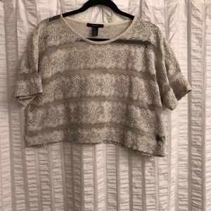 Forever 21 lace crop top